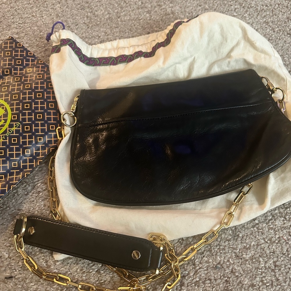 Tory Burch Black and Gold Purse - Picture 5 of 5